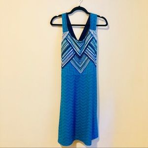 Prana Athletic Boho Yoga Dress Blue Size Large